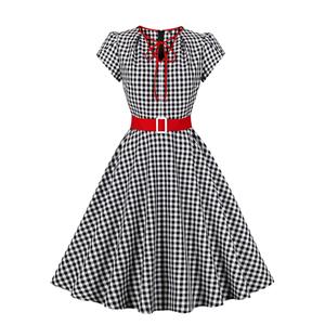 Retro Dresses for Women 1960, Vintage Cocktail Party Dress, Fashion Casual Office Lady Dress, Retro Party Dresses for Women 1960, Vintage Dresses 1950