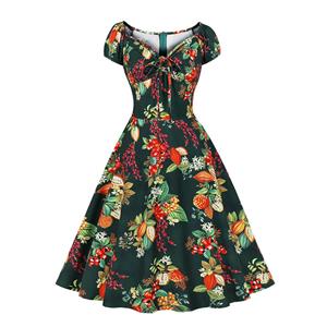 French Maiden Dresses, Cute Summer Swing Dress, Retro Dresses for Women 1960, Vintage Dresses 1950