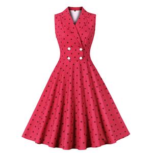 Lovely Summer Swing Dress, Retro Dresses for Women 1960, Vintage Dresses 1950