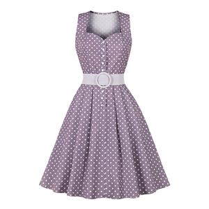 Retro Houndstooth Midi Dress, Fashion A-line Swing Dress, Retro Dresses for Women 1960, Vintage Dresses 1950