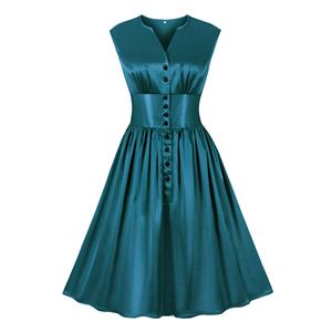 Summer Swing Dress, Retro Dresses for Women 1960, Vintage Dresses 1950