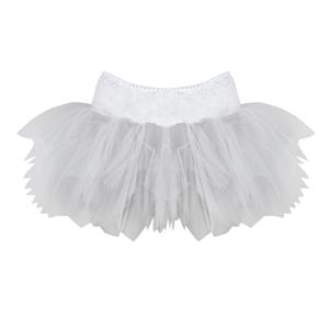 white mini tutu skirt