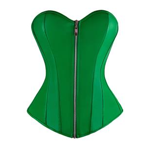 Outerwear Corset for Women, Fashion Body Shaper, Cheap Shapewear Corset, Womens Bustier Top, PU Leather Corset,#N11286