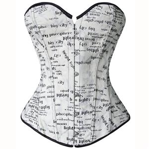 print word corset, print corset, Sexy print word corset, #N4505