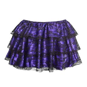 purple mini Skirt, sexy Skirt, Petticoat, Corsets Skirt, #HG6167