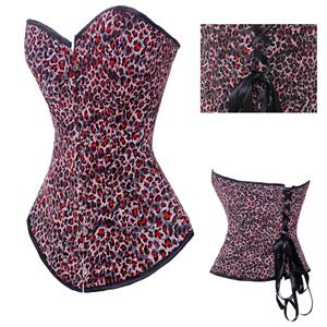 Strapless corset, Leopard Strapless Corset, Leopard Corsets, #N2229