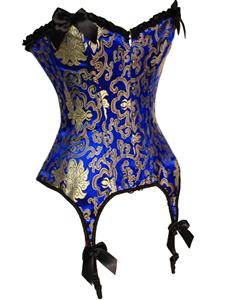 steel boned corset, sexy corset, Strapless Burlesque Corset, #N1434