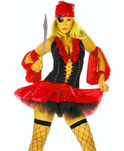 Deluxe Sequin Pirate Costume, Sequin Pirate Costume, Pirate Dress, #P1851