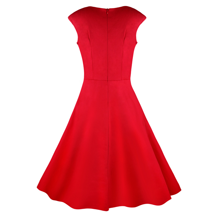 Spring Garden Party Swing Dress, Christmas Dress, Vintage Casual Retro Dress, Cotton Vintage Tea Dress, Rockabilly Swing Dress, Plus Size Dress, #N11072