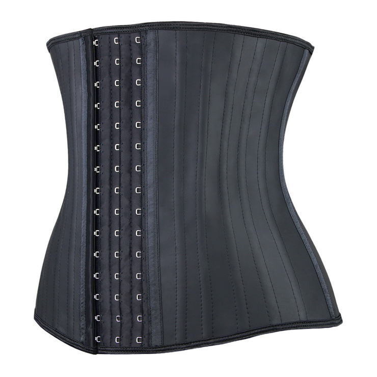 25 Spiral Steel Boned Latex Waist Training Cincher Underbust Corset Shapewear N11124