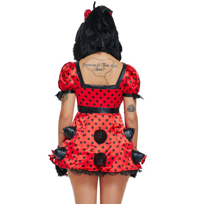 Sexy Miss Mouse Costumes, Lovely Mouse Costume, Sexy  Mini Dress Costume, Polka Dots Mini Dress, Adult Cosplay Costume, #N18473
