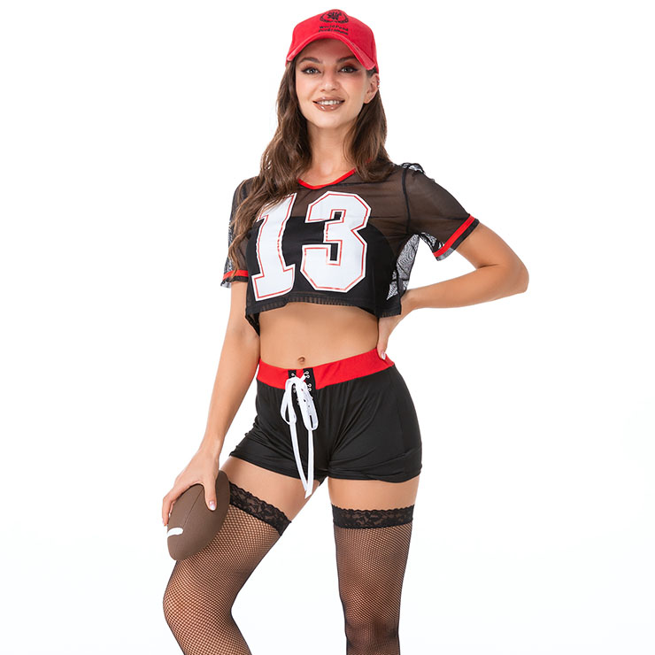 Baseball Player Costume for Women, World Cup Cheerleaders Costume, Football Baby Cosplay Costume, Rugby Player Costume for Women, Football Cheerleaders Costume, Rugby Cheerleaders Costume, Fashion Cheerleader Carnival Costume, #N21457