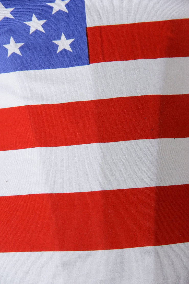 American Flag Print Corset, American Flag Corset, USA Flag Print Corset, #N1925