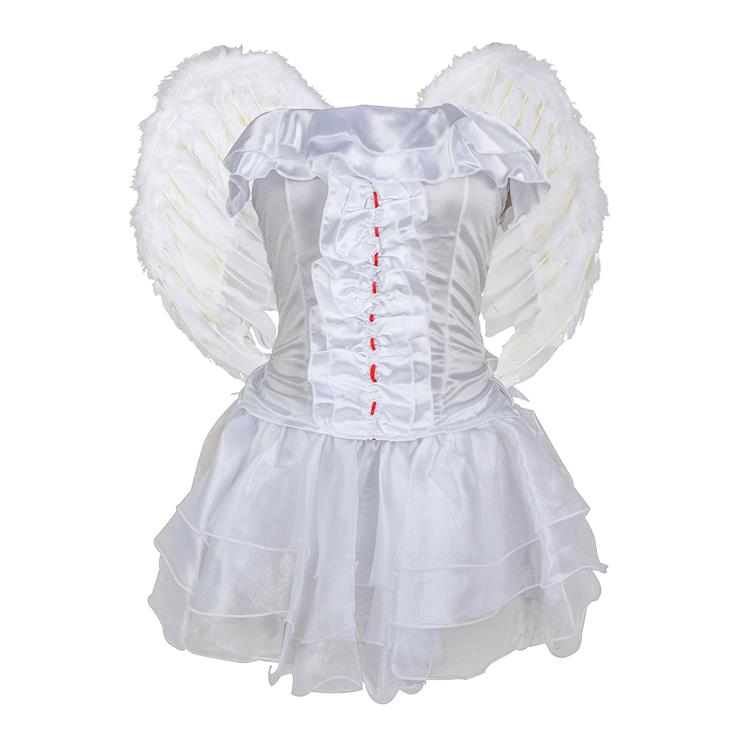White Angel Cosplay Costume, Sweet Angel Costume, Angel Costume, Queen of Angels Costume, Beauty Angel Costume, Cheap Halloween Costume for Women, #N1614