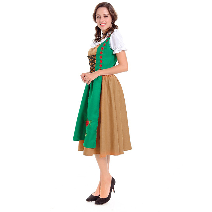 Traditional Women's Bavarian Girl Oktoberfest Serving Costume N14610