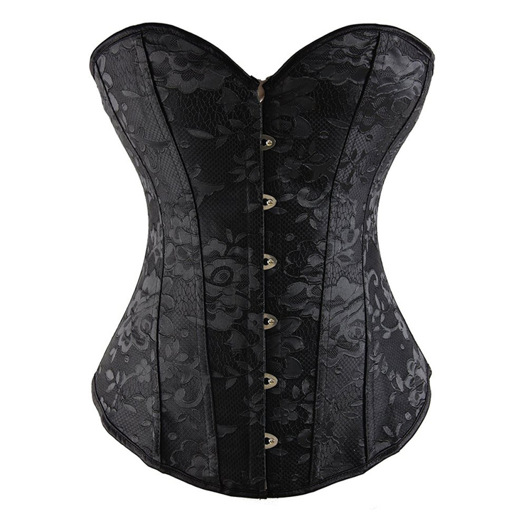Embroidered Steel Boning Corset N4644