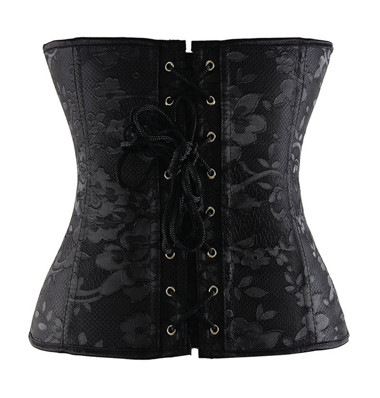 Gorgeous embroidered corset, Embroidered Steel Boning Corset, Steel Boning Corset, #N4644