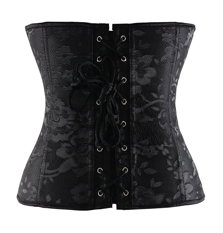 Embroidered Steel Boning Corset N4644