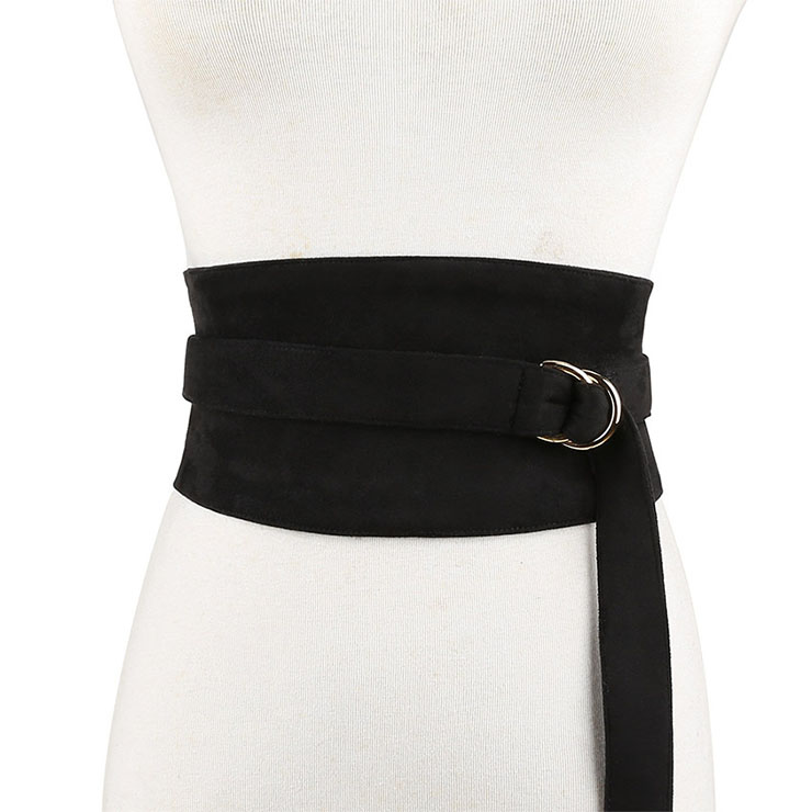 black waist cincher belt