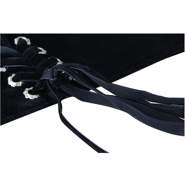 Tied Wasit Belt, High Waist Corset Cinch Belt, Steampunk Wasit Belt, Waist Cincher Belt Black, Lace Up Wide Waistband Cinch Belt, #N14154