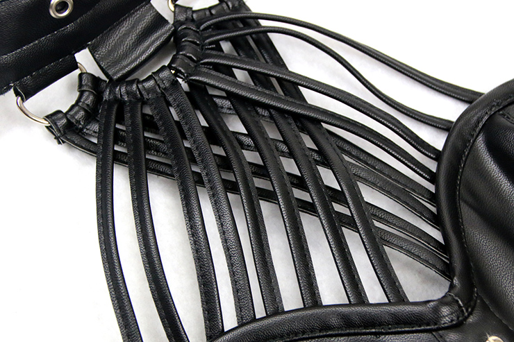 Sexy Black Steel Boned Corset, Steampunk Halter Neck Corset, Vintage Black Brocade Corset, Cheap Gothic Corset, #N11935