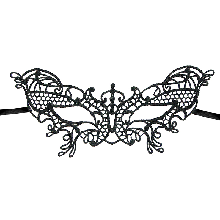 Women's Sexy Butterfly Masquerade Party Fancy Black Lace Mask Halloween MS11765