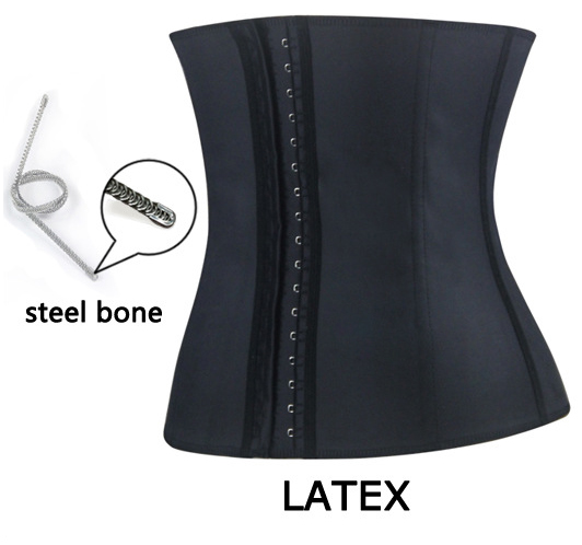 Black Latex Underbust Corset, Elastic Body Shaper Bustier, High Quality Steel Bone Underbust Corset, #N9550