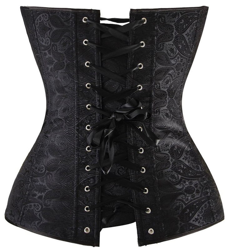 Black Renaissance Corset, Renaissance Corset Top, Black Corset, #N5059