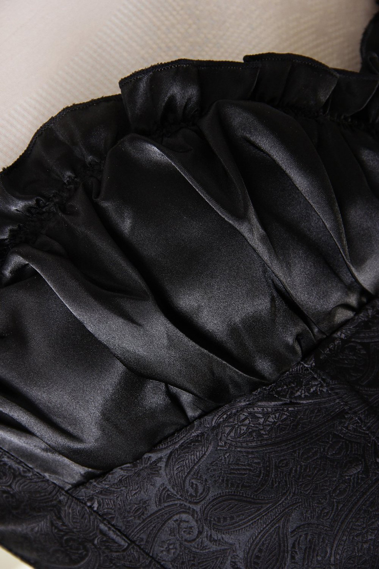 Black Renaissance Corset, Renaissance Corset Top, Black Corset, #N5059