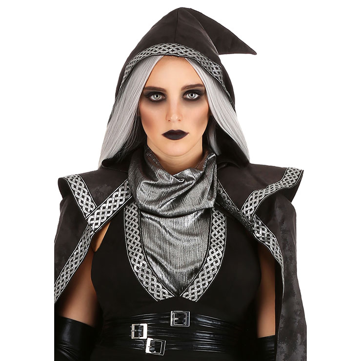 Black Ghost Role Play Costume, Classical Adult Vampire Halloween Costume, Deluxe Ghost Dress Costume, Vampire Masquerade Costume, Ghost Halloween Adult Cosplay Costume, #N22588