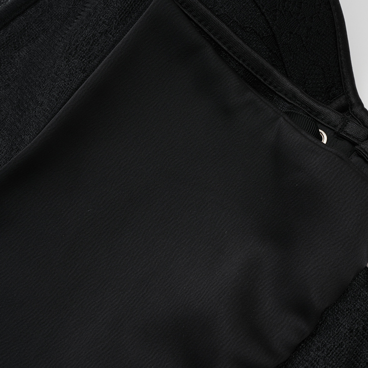 strapless corset, heart shape bustier, back lace-up, waist training, black lingerie, vintage shapewear, boned top, retro corset, seamless underwear, gothic fashion #N237845