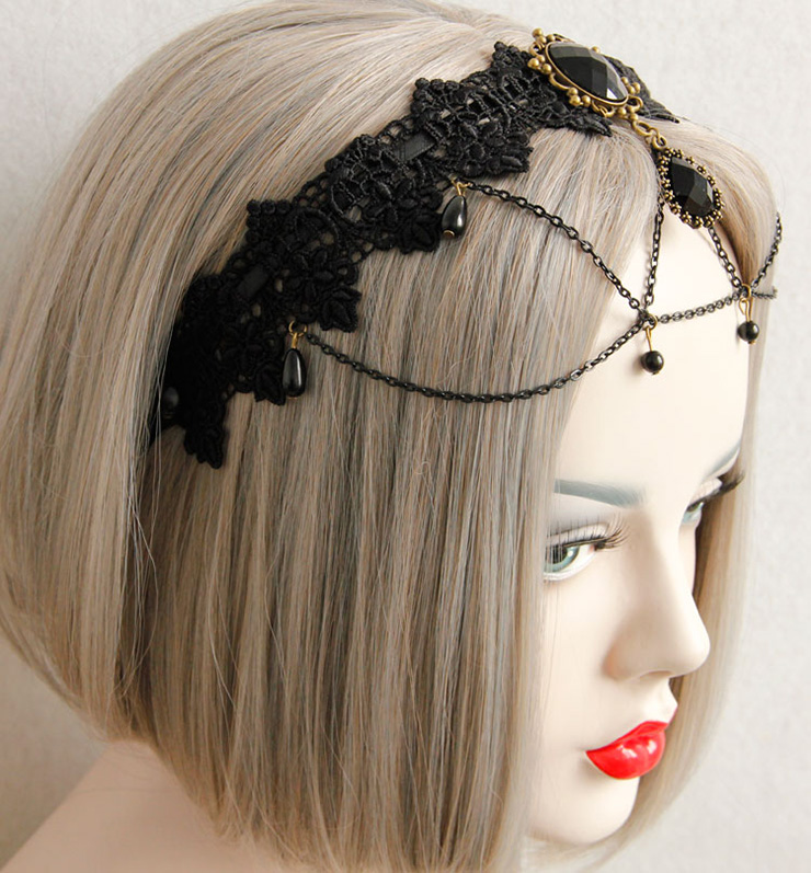 Hairbands for Girls, Ladies Hair Band, White Lace Hari Clasp, Hair Band,  Hair Hoops for Party, #J12857