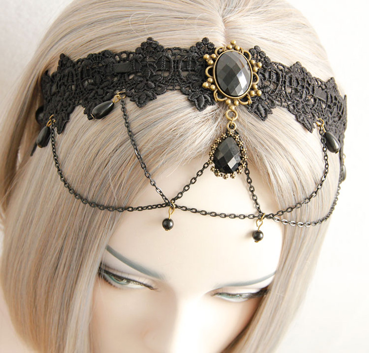 Hairbands for Girls, Ladies Hair Band, White Lace Hari Clasp, Hair Band,  Hair Hoops for Party, #J12857