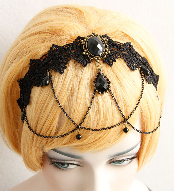 Hairbands for Girls, Ladies Hair Band, White Lace Hari Clasp, Hair Band,  Hair Hoops for Party, #J12857