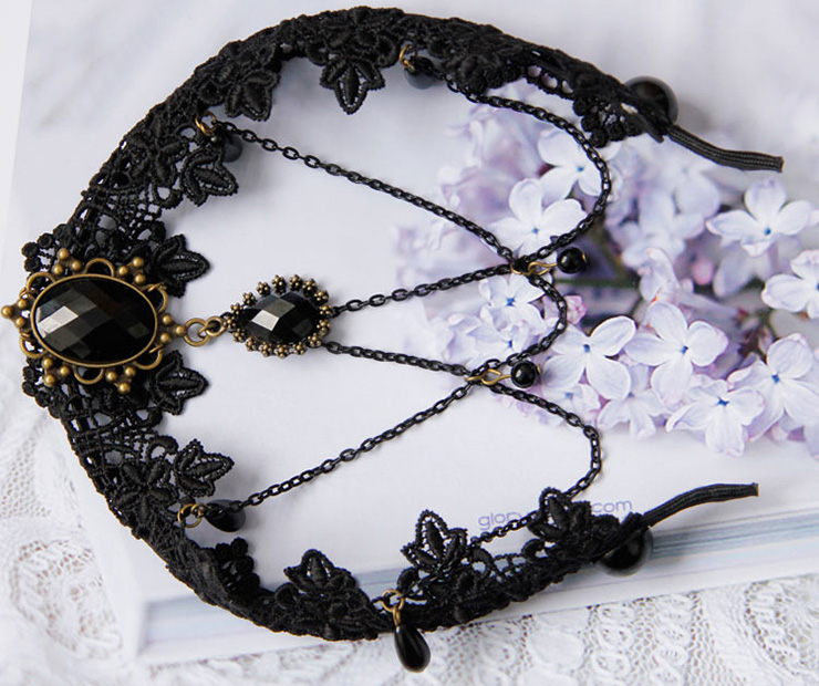 Hairbands for Girls, Ladies Hair Band, White Lace Hari Clasp, Hair Band,  Hair Hoops for Party, #J12857
