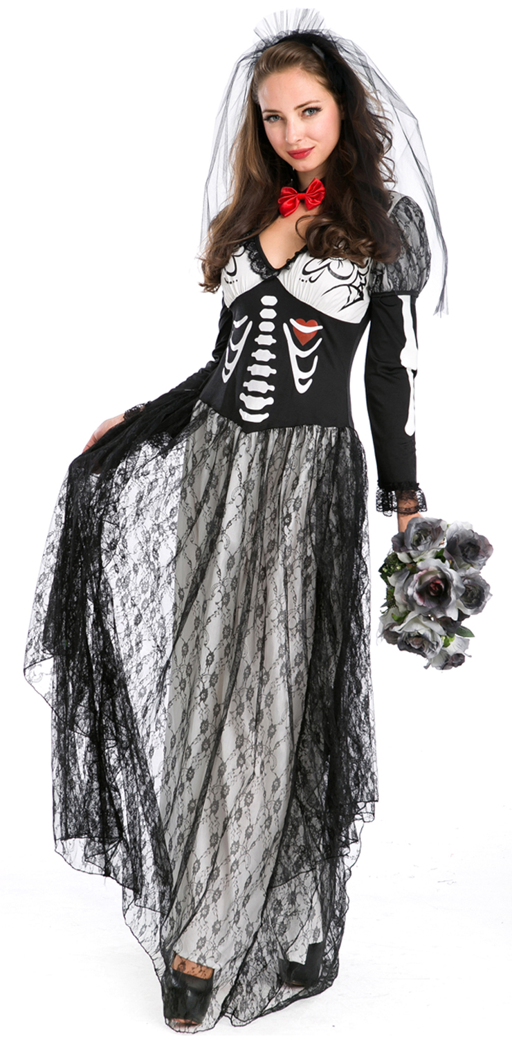  Boneyard  Skeleton Bride  Costume  N9124