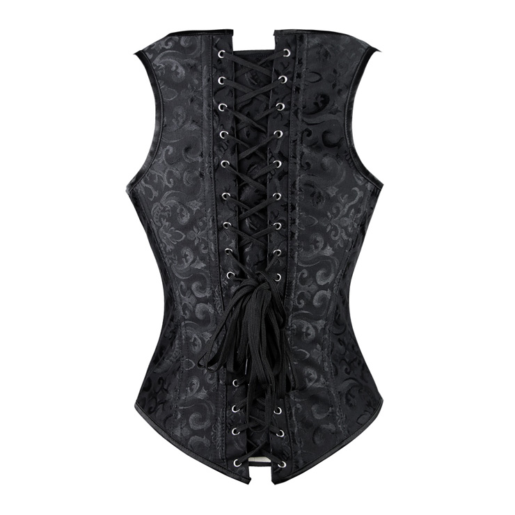 Brocade Underbust corset, Burlesque Pattern Underbust Corset, Brocade Waistcoat Corset, #N8275