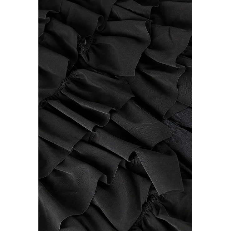 Black Corset Fancy Dress Costume, Ladies Sexy Burlesque Dress Corset, Women