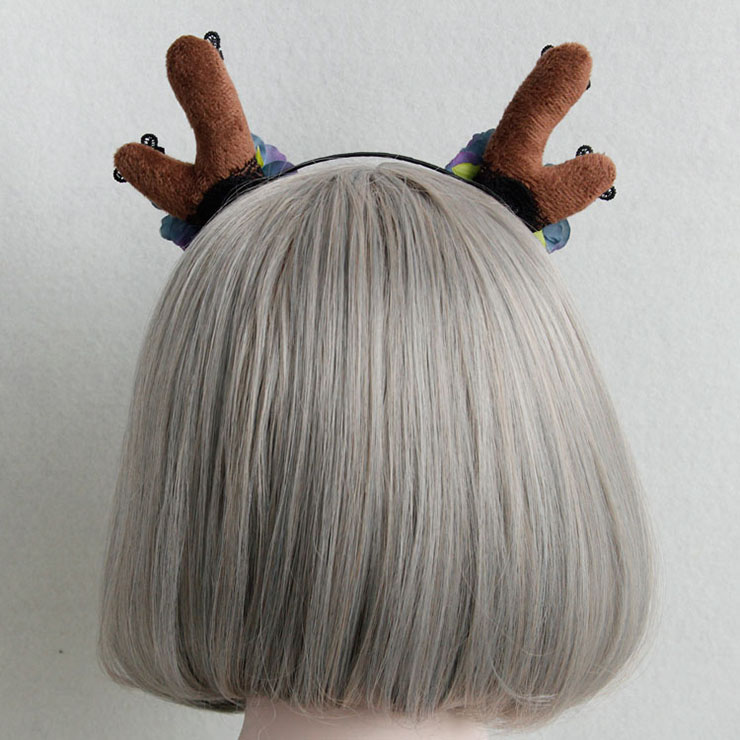 Hairbands for Girls, Ladies Hair Band, Black Hair Clasp, Elk Horn Hair Hoop, Hair Hoops for Party, Decorative Ornaments, Girl