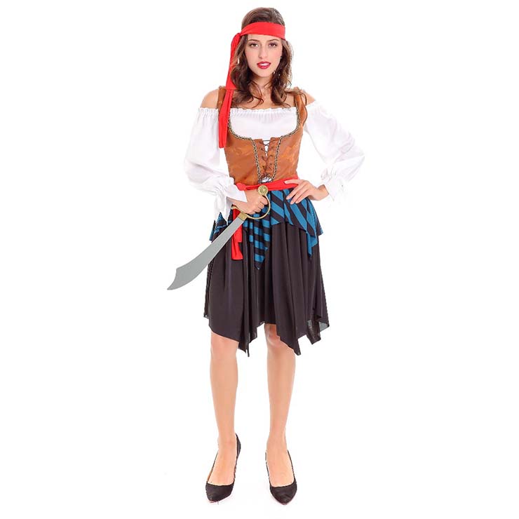 Women's Caribbean Pirate Maiden Costume N14743
