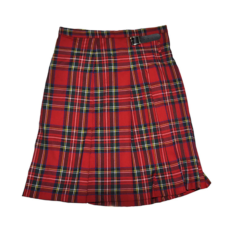Formal Scottish Skirt, Classic Plaid Pleated Skirt, Mid Waist Cotton Kilt ,Men