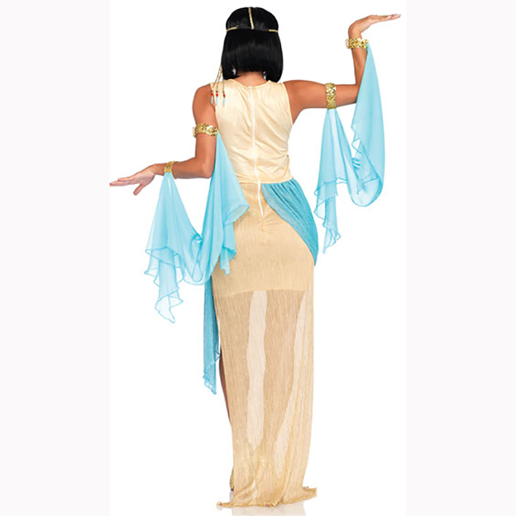 Egyptian Queen Role Play Costume, Classical Egyptian Queen Halloween Costume, Noble Adult Cleopatra Dance Costume, Egyptian Queen Adult Dance Costume, Cleopatra Halloween Adult Cosplay Costume, #N17198