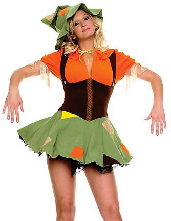 Cute Scarecrow Costume, Cheap High Quality Costume, Sexy Scarecrow Costume, Hot Selling Halloween Costume, #M9978