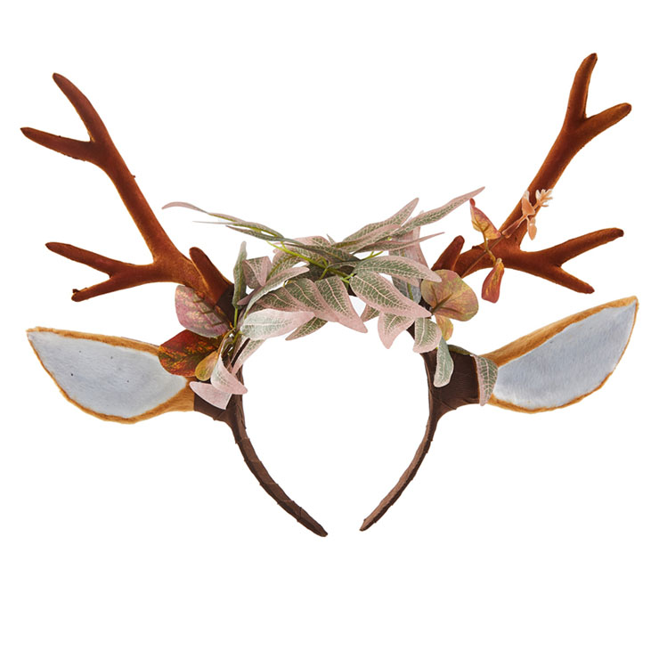 Lovely Lolita Deer Ear Elk Horn Halloween Hair Accessory J22908