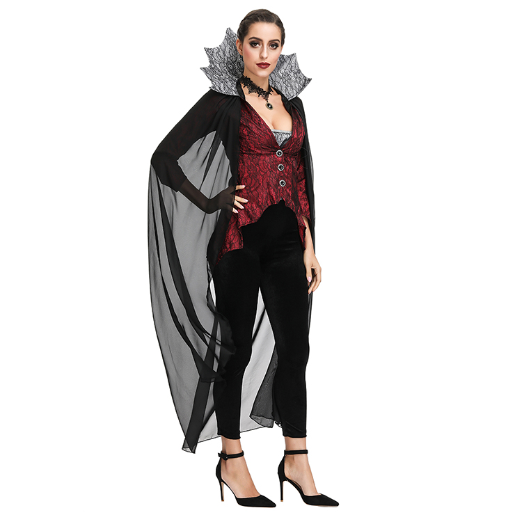 Nobility Vampire Evil Queen Stand Collar Theatrical Halloween Cosplay ...