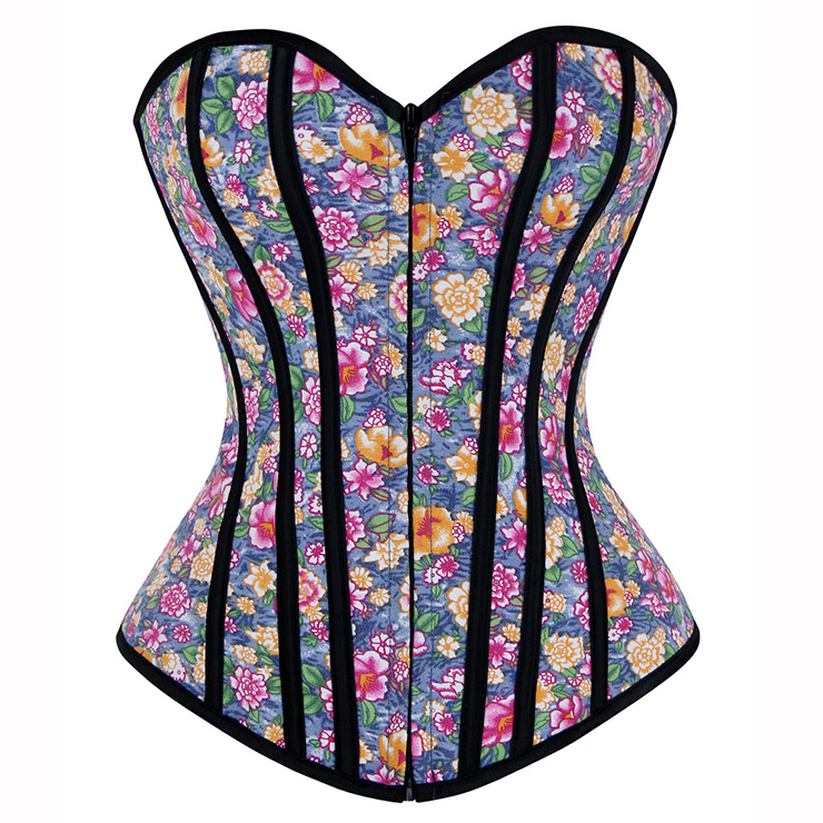 Divine floral fantasy corset, floral fantasy corset, floral strapless corset, #N5501