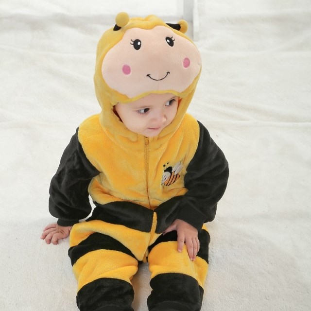 Bee Jumpsuit Romper Baby, Halloween Bee Costume Baby, Little Bee Climbing Clothes baby, #N6290