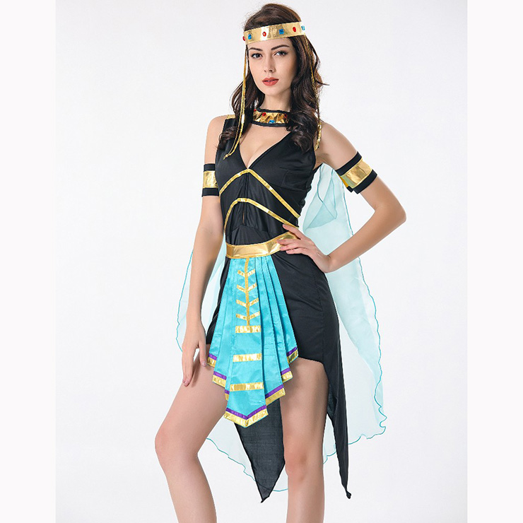 Classical Egyptian Queen Dress Halloween Party Adult Cosplay Costume N17105 