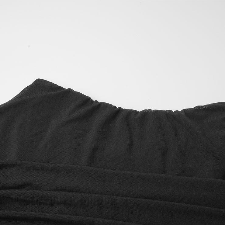 Sexy Black Underbust Corset,Sexy Black Overlay Underbust Corset,Gothic Corset,Retro Fantasies Black Backless Strapless 8 Plastic Bones Zipper Underbust Corset#N22452