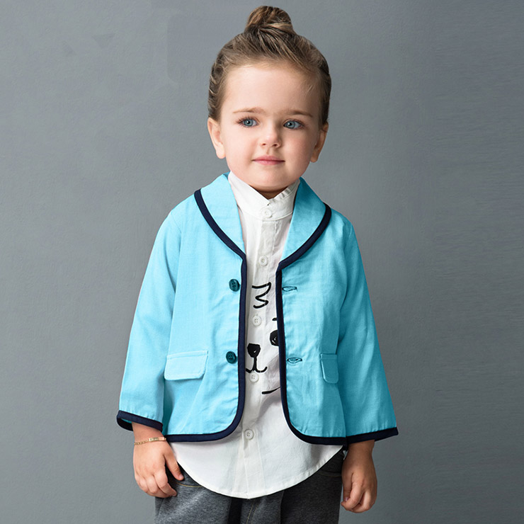 Fashion Girls Plain Fall Jacket Blazer N11955